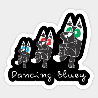 DANCING BLUEY Sticker